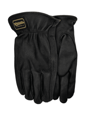 587 Rang Rider Black Unlined Deerskin Leather Glove