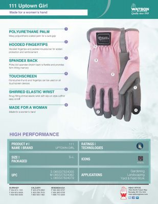111 Uptown Girl Spec Sheet NP
