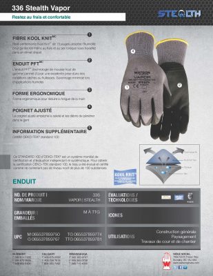 336 Vapor Spec Sheet French