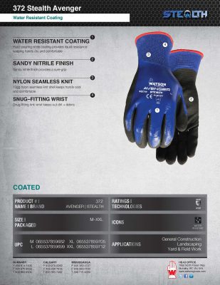 372 Avenger Spec Sheet