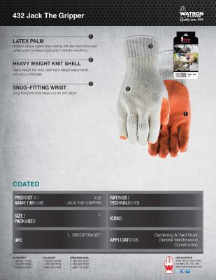 432 Jack the Gripper Spec Sheet