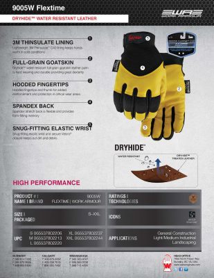 9005W Flextime Spec Sheet