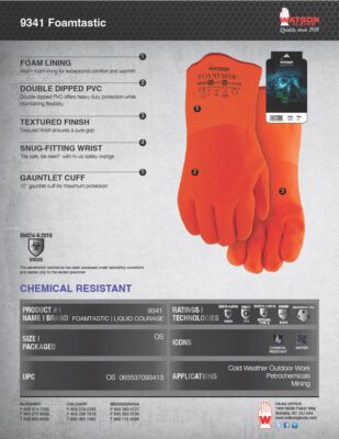 9341 Foamtastic Spec Sheet