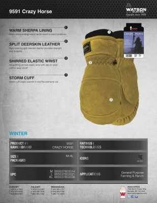9591 Crazy Horse Spec Sheet