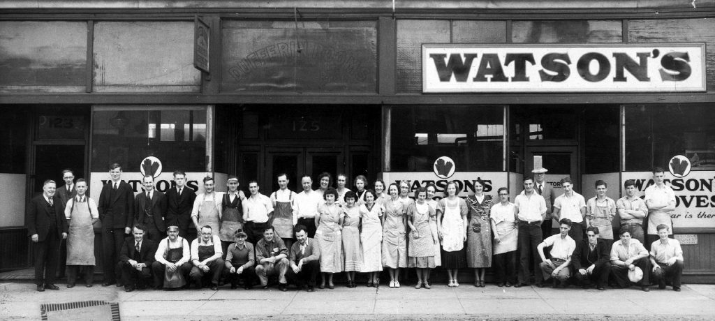 Watson Old Staff Photo Black & White
