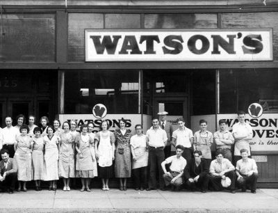 Watson Old Staff Photo Black & White