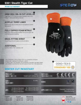 9361 Tiger Cat Spec Sheet