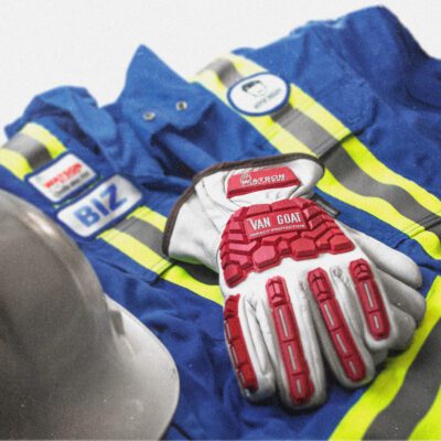 547TPR Van Goat Impact Protection Goatskin Leather Glove