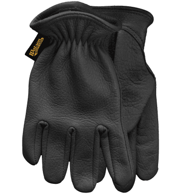 Gants Moto Interstate - Cuir Vachette Noir Unisexe - Watson Gloves Taille S  Couleur Noir