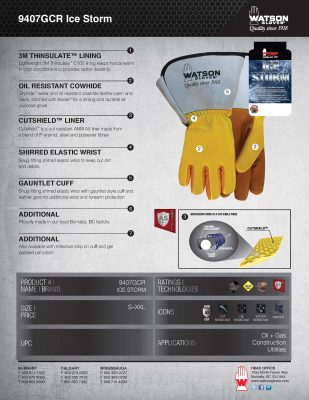9407GCR Ice Storm Spec Sheet