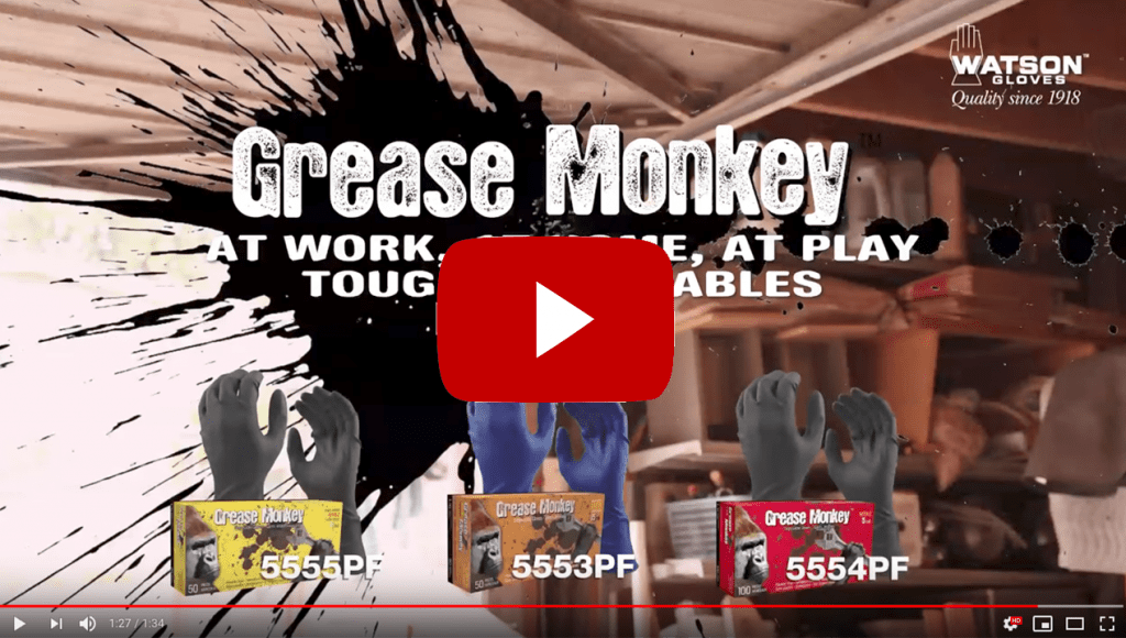 Buy Grease Monkey 25302-14WM Nitrile Disposable Gloves, Heavy Duty 6 Mil Thickness Mens Large 100 Count