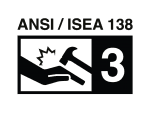ANSI/ISEA 138 Rating 3 ANSI/ISEA 138 Rating 3