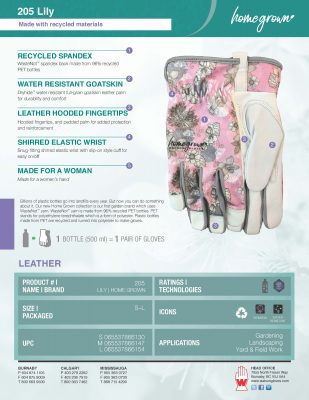 205 Lily Spec Sheet