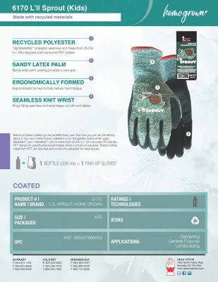 6170 L'il Sprout (Kids) Spec Sheet