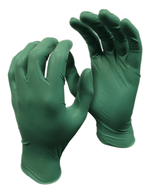 5559PF Green Monkey Landfill Biodegradable 4 Mil Disposable Nitrile Gloves