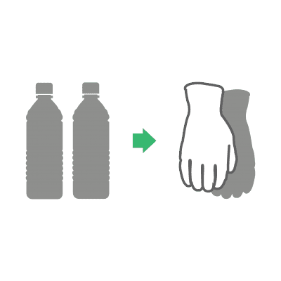2 Bottles to Glove Icon