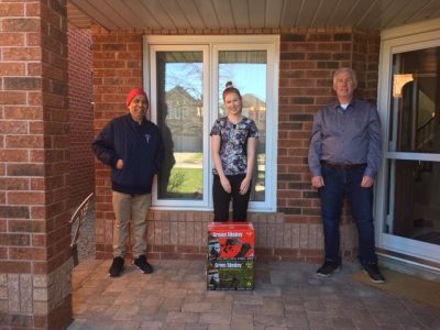 Disposable Gloves Donation for Nurse at Oakville General Hospital