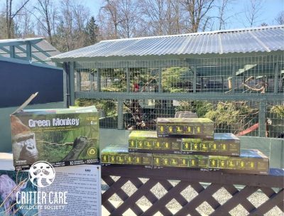 Watson Gloves Green Monkey Donation for Critter Care Wildlife Society