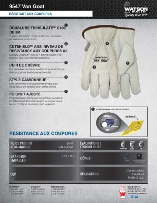 9547 Van Goat Spec Sheet French