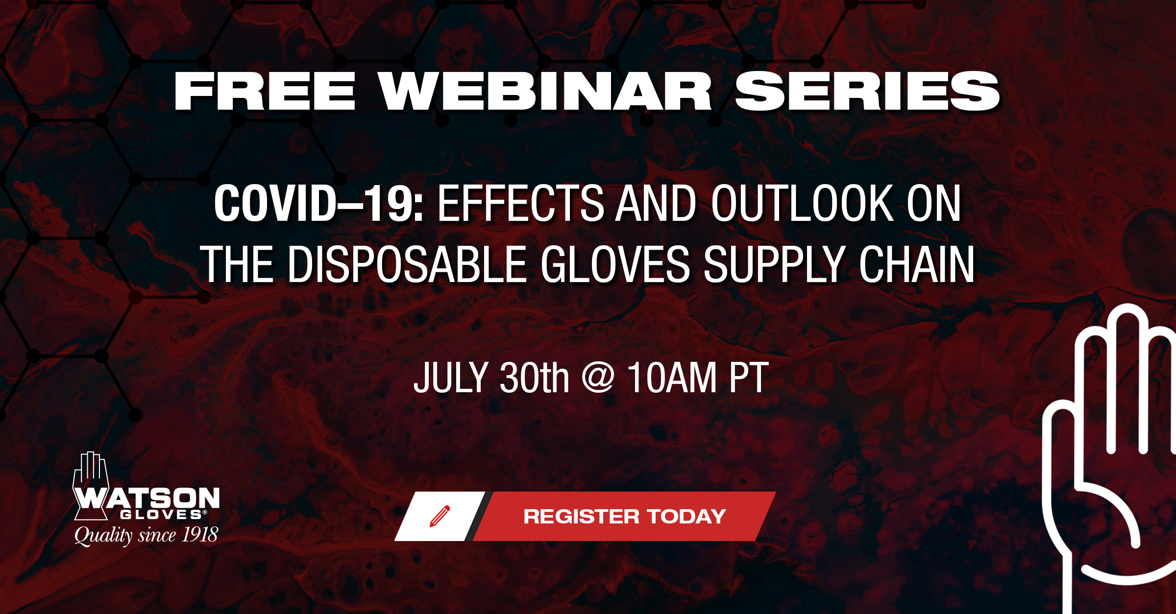 Covid-19: Effects and Outlook on the Disposable Gloves Supply Chain Webinar Banner