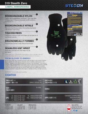 319 Stealth Zero Spec Sheet