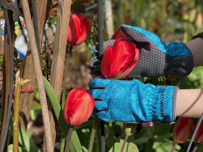 Canadian Tires Yardworks WasteNot Gloves Floral Print