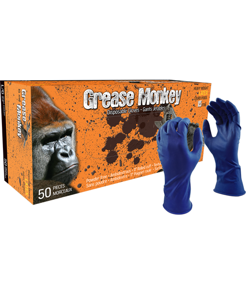 5553PF 15mil Grease Monkey® Disposable Gloves - Watson Gloves