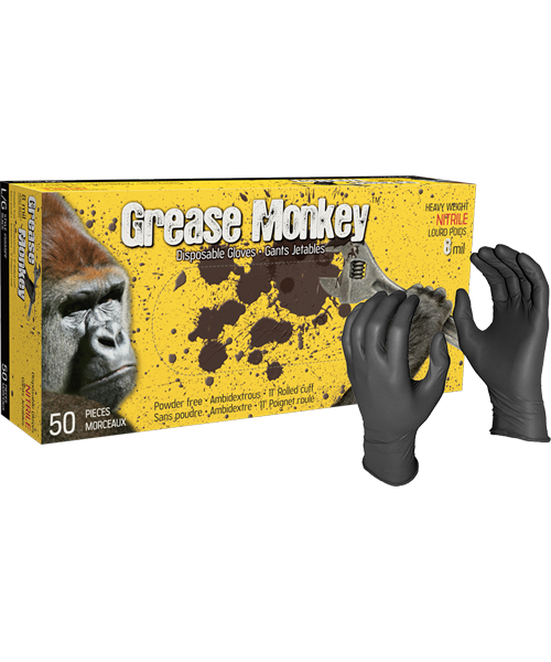 5555PF 8mil Grease Monkey® Disposable Gloves