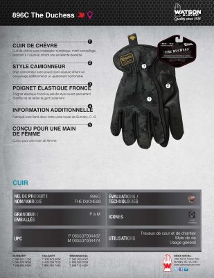 896C The Duchess Spec Sheet French