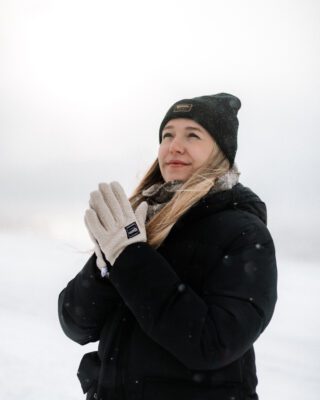 9382 Lady Baa Baa Cozy Sherpa Winter Gloves