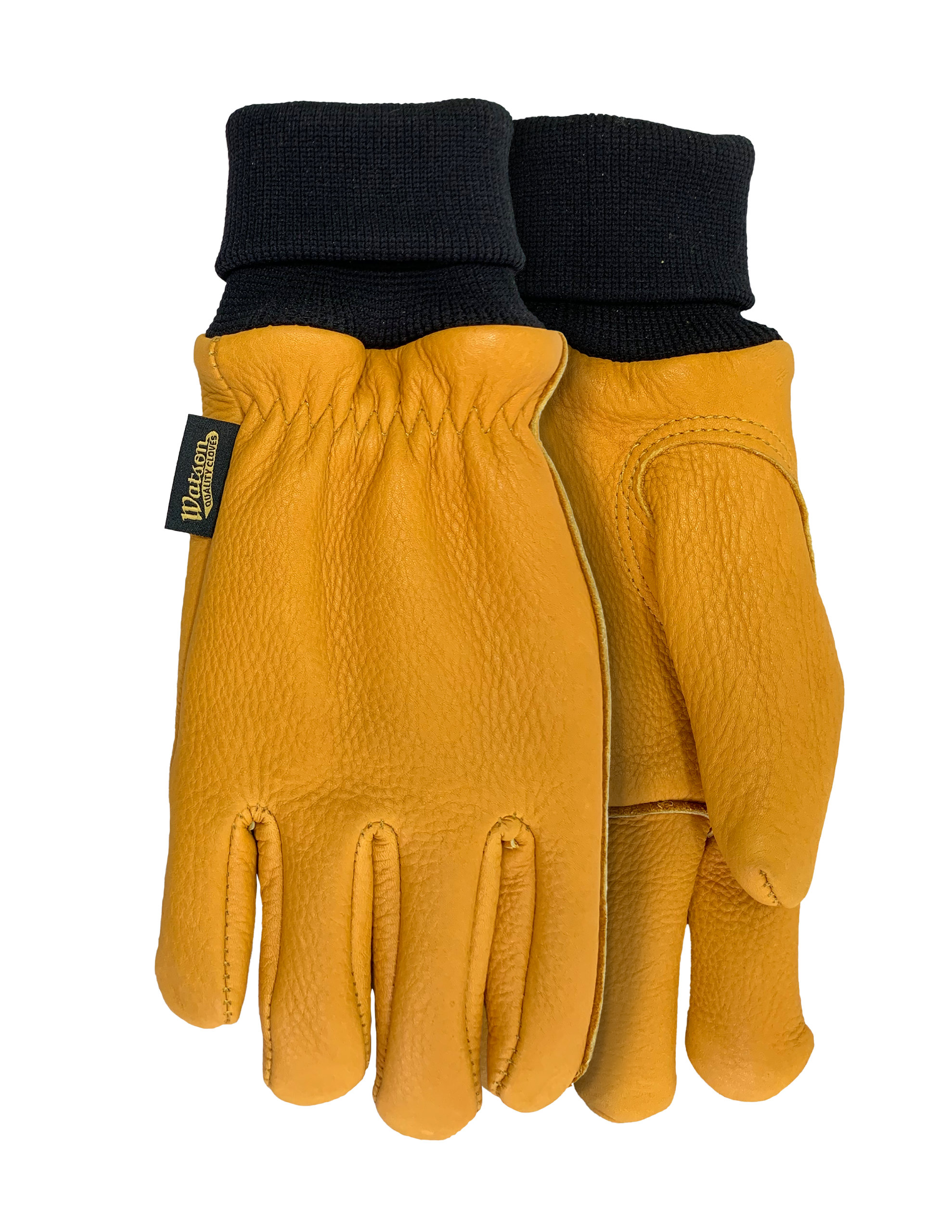 9597CKW The Duke Premium Leather Knit Wrist Winter Glove with Cotton Fleece Lining