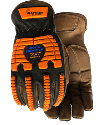 MED_ 95785 Shock Trooper impact protection oil resistant lined leather winter gloves
