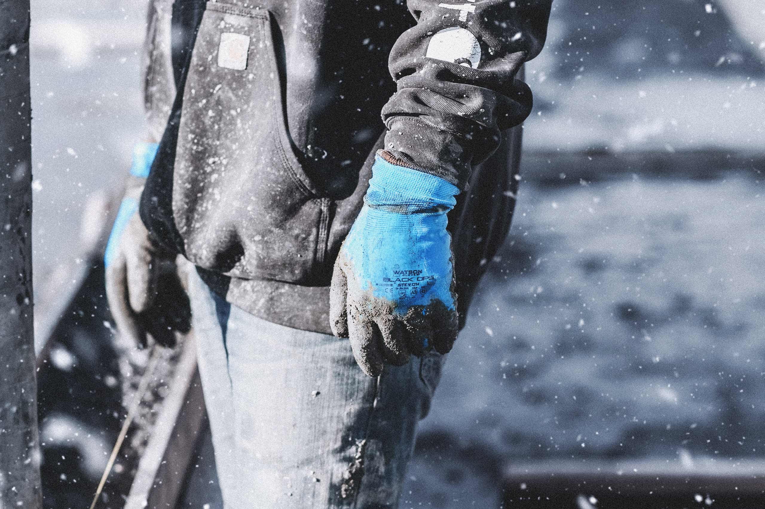 9393 Stealth Black Ops Cut Resistant Water Resistant Winter Work Glove