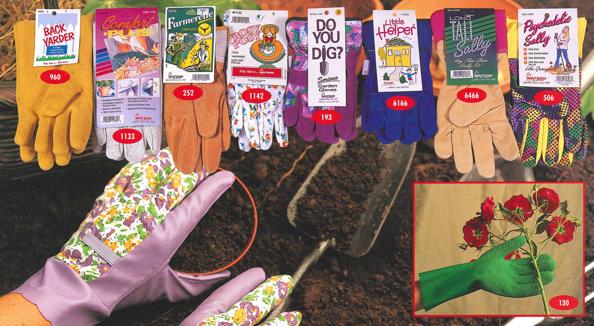 Retro Gardening Gloves from Watson Gloves