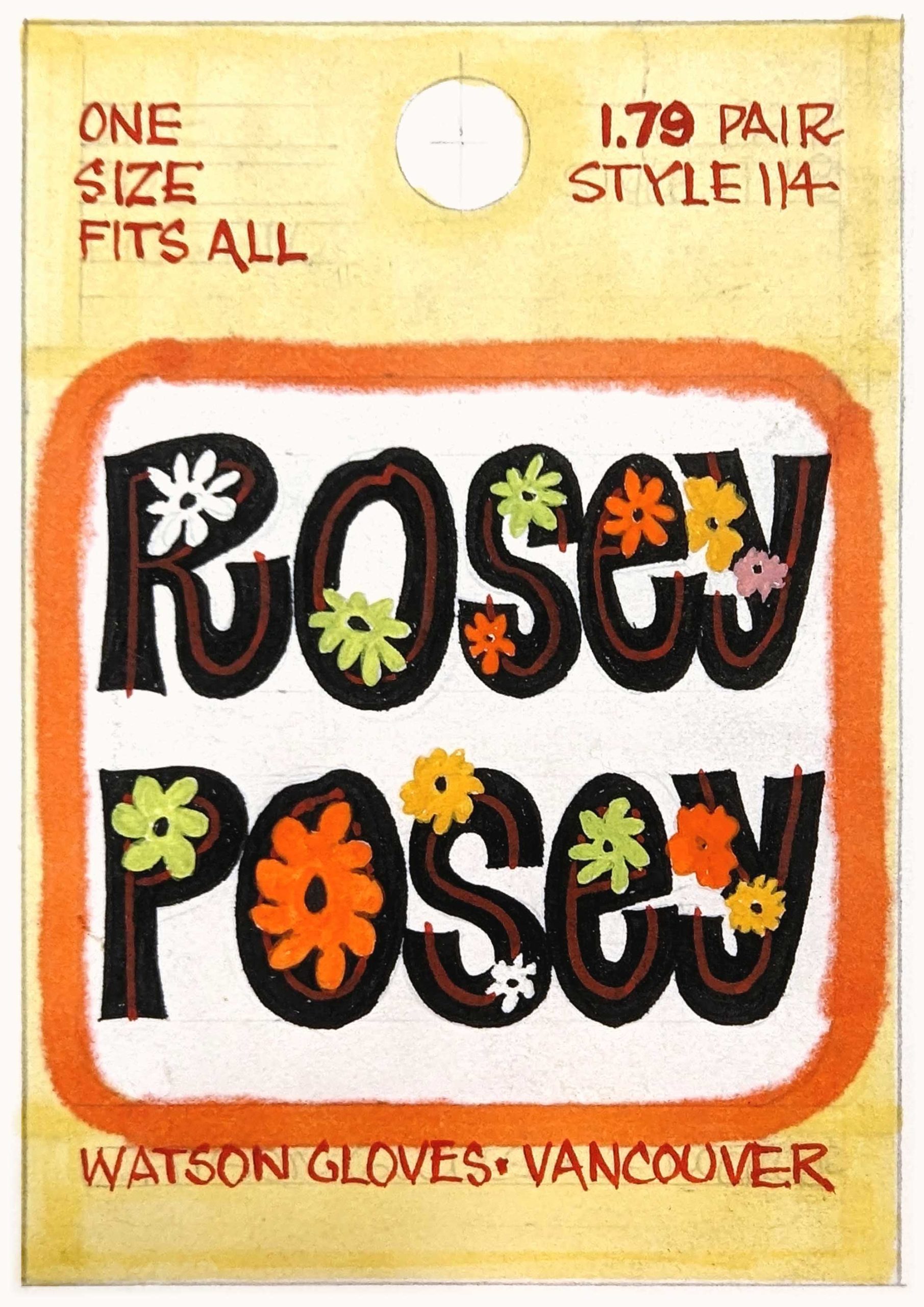 Rose Posey Garden Glove Tag Watson Gloves