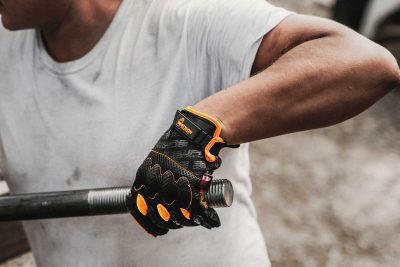 025 Overtime Glove with 3DO Impact protection and Air flow mesh on back of hand.