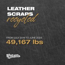 Watson Gloves Leather Scraps Recycled Stats 2023