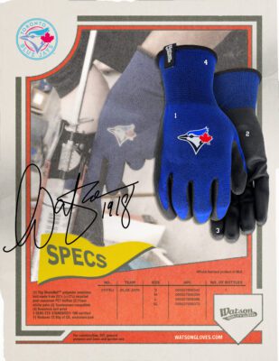 373TBJ Toronto Blue Jays Work Gloves - Heritage Card Spec Sheet IMG