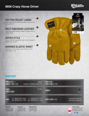 9606 Crazy Horse Driver Spec Sheet IMG
