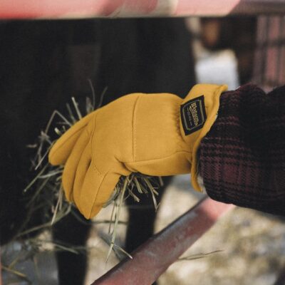 9606 Crazy Horse Driver Winter Leather Ranch Gloves
