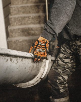 387TPR Stealth Orange Crush Work Glove
