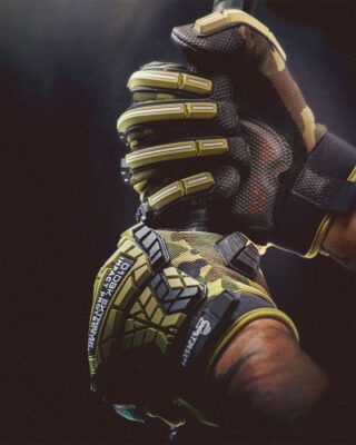 010BK Extreme Camo Green Impact Protection Gloves