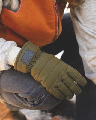 9493O Olive Puffer Glove